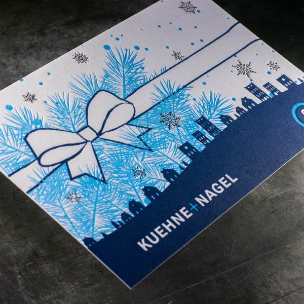 Визитка KUEHNE-NAGEL зимняя