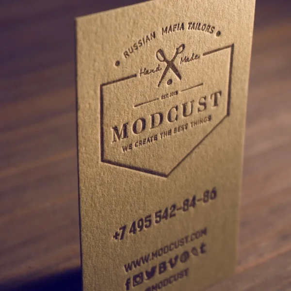 Визитка Modcust