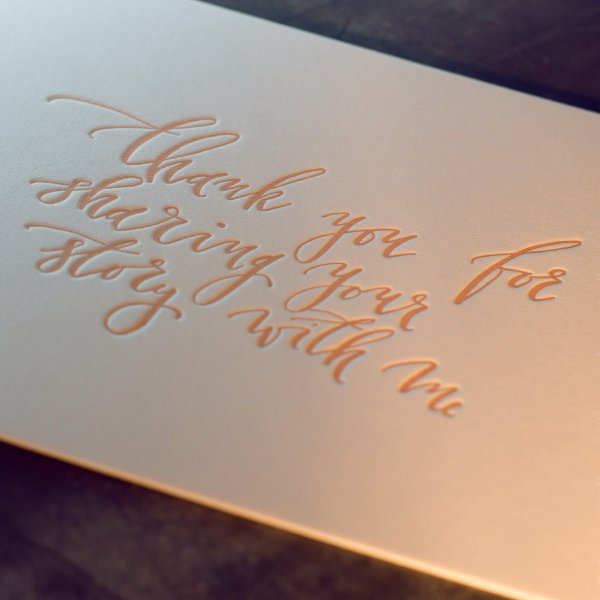 Визитка Thankyou Letterpress