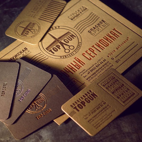 Визитка Topgun Letterpress