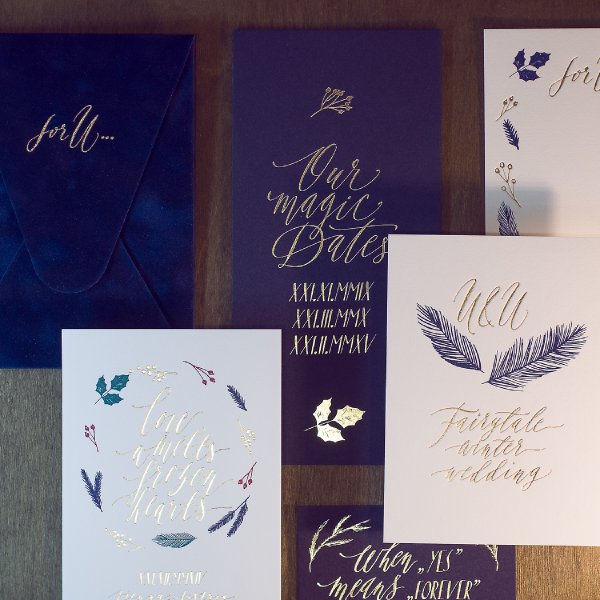 Foil Wedding Invitation