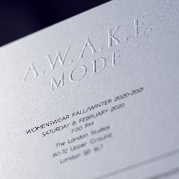 Приглашение A.W.A.K.E. MODE FW 2020