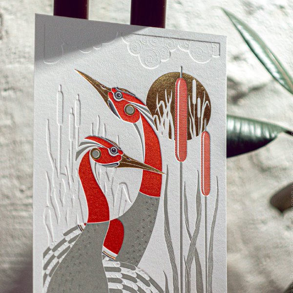 Постер «Цапли» — многоцветная высокая печать