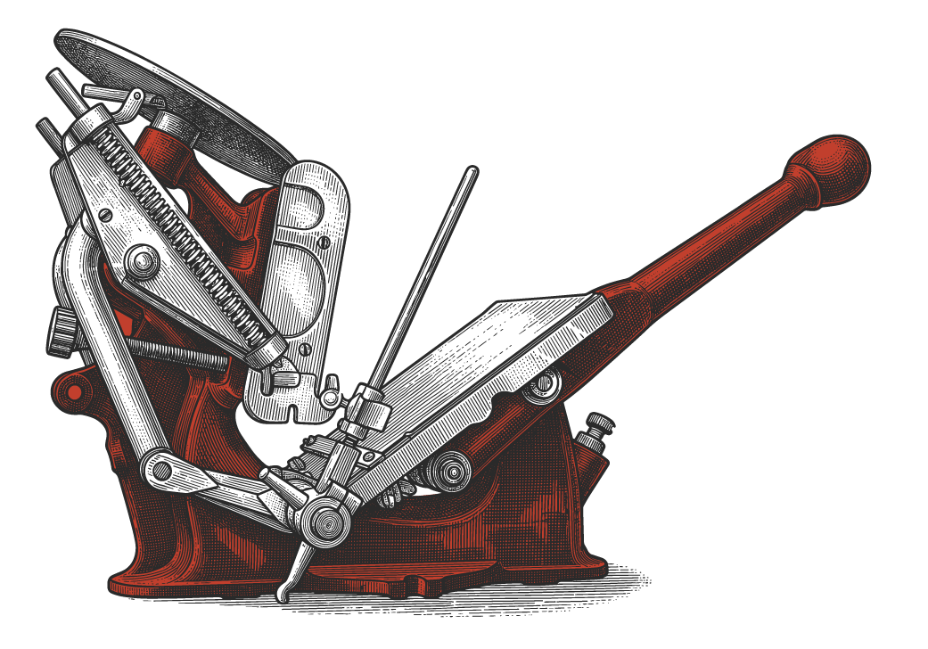 Настольный станок высокой печати Adana 5x8