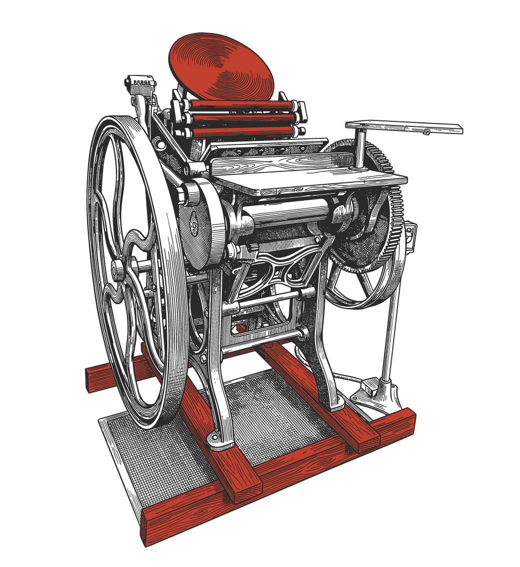 Печатный пресс Chandler & Price 10x15 OS 1895 - жемчужина нашей коллекции, тигельный пресс для высокой печати