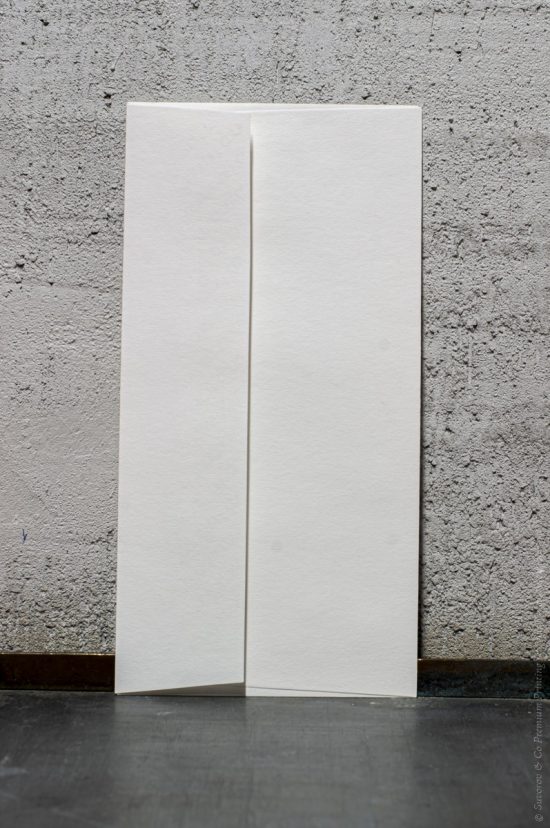 Конверт 110х220 Conquerror Bamboo, прямоугольный клапан, нат. белый
